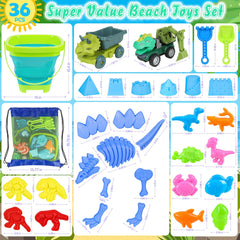 FUSPWEAO travel-friendly kit supports family beach trips with organized toy storage.
