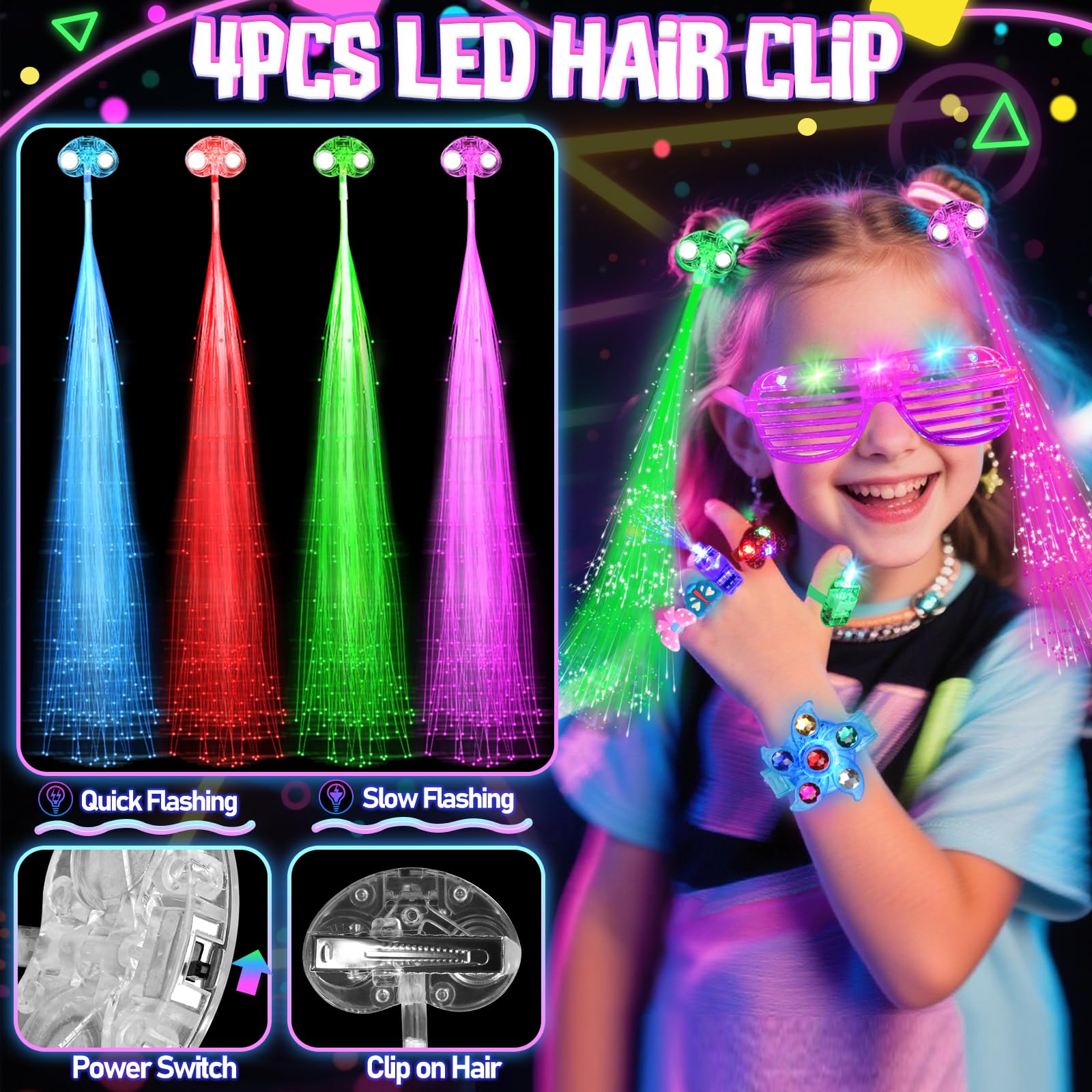 FUSPWEAO LED finger lights provide flexible glow for night activities