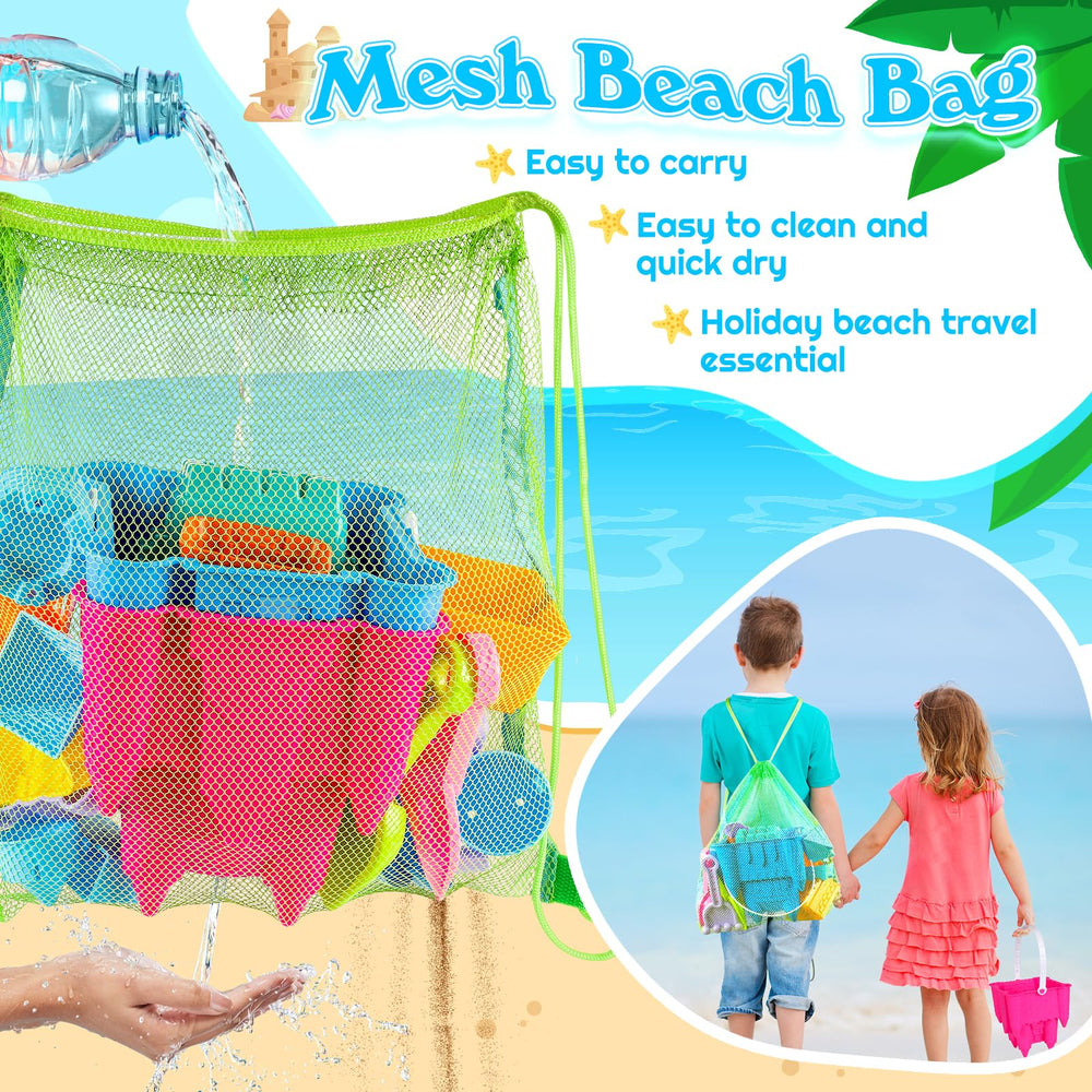 FUSPWEAO sand molds set with large and small shapes for creative castles.