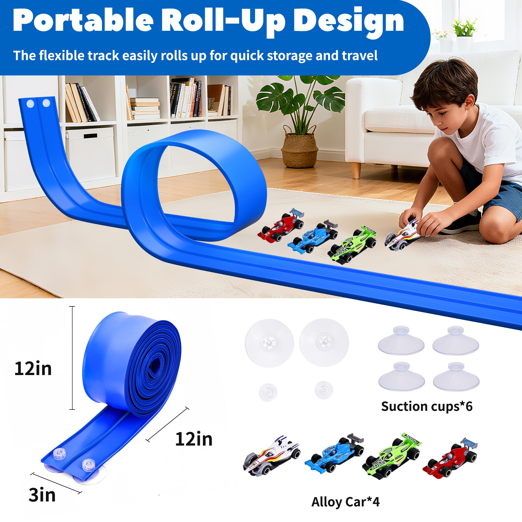FUTESI compatible with 1/64 diecast cars for expanded play