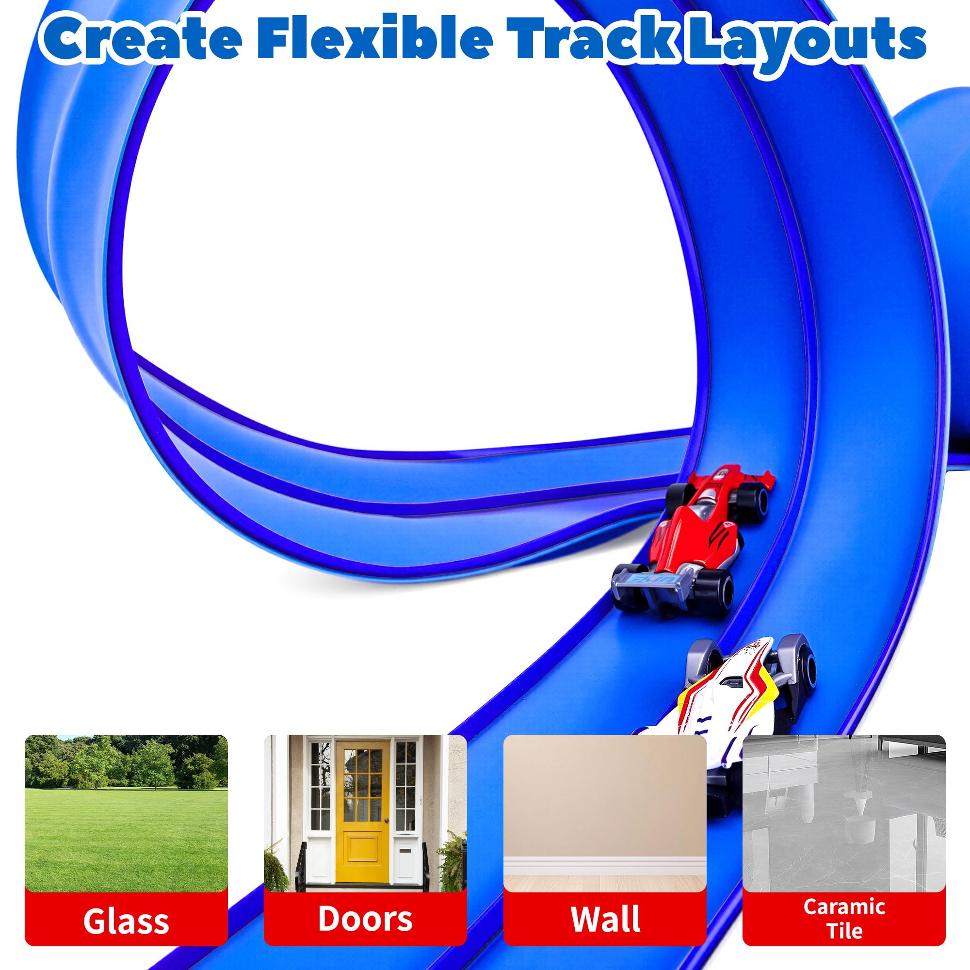FUTESI durable PVC construction maintains track flexibility