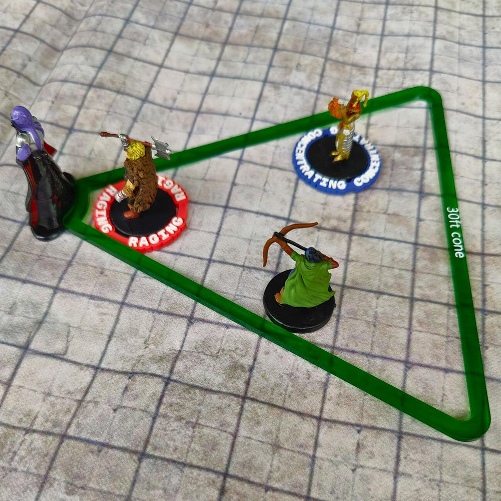 Futhark AOE templates for cubes provide quick area targeting during battles.