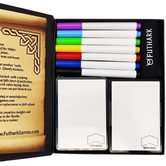 Futhark dry erase MTG tokens cards for flexible in-game tracking