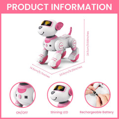 FUUY robot dog toy follows IR signals for outdoor exploration.
