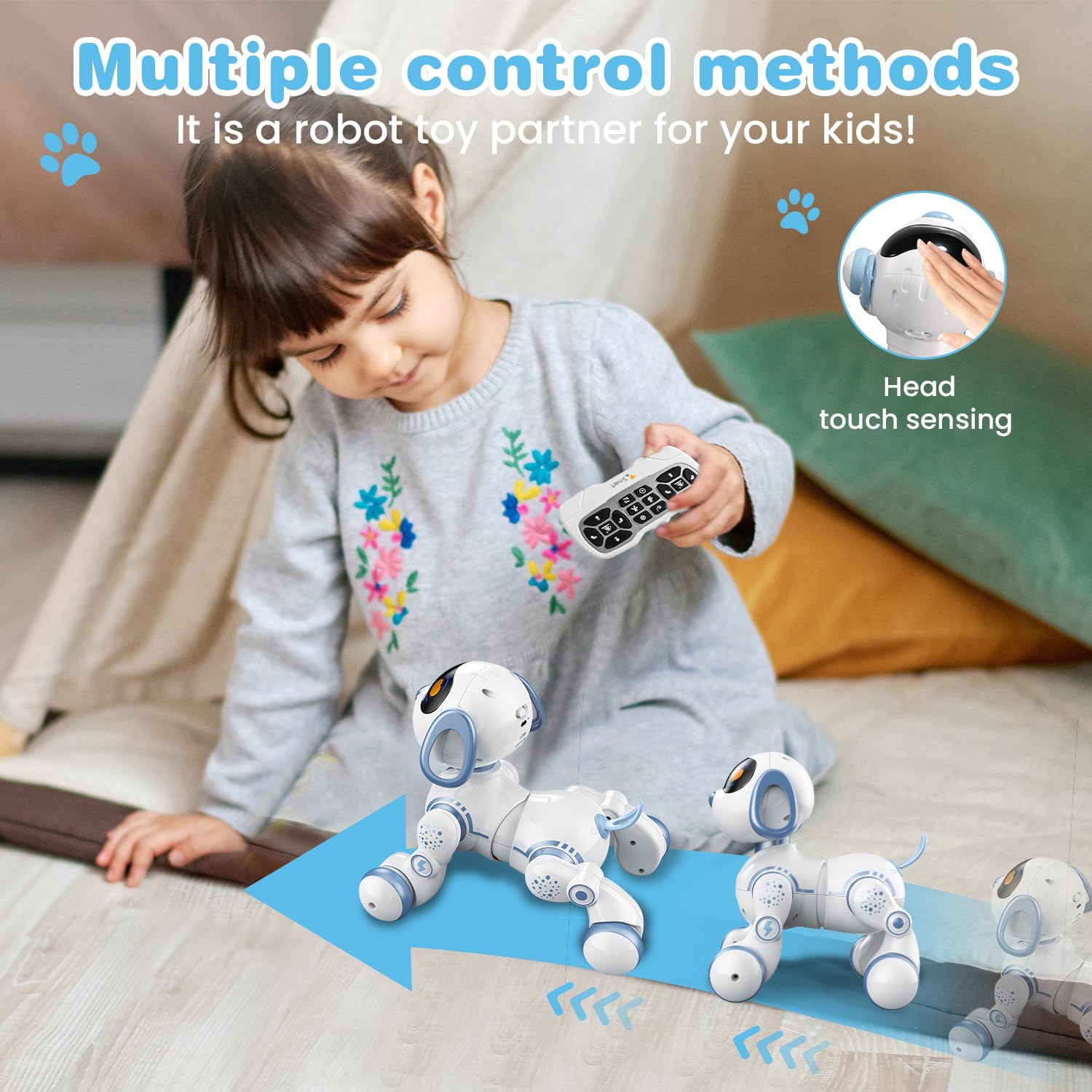 FUUY Robot Dog programmable actions encourage creativity and problem-solving.