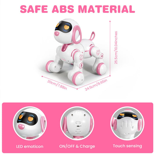 FUUY robot dog toy remote programming for customizable actions