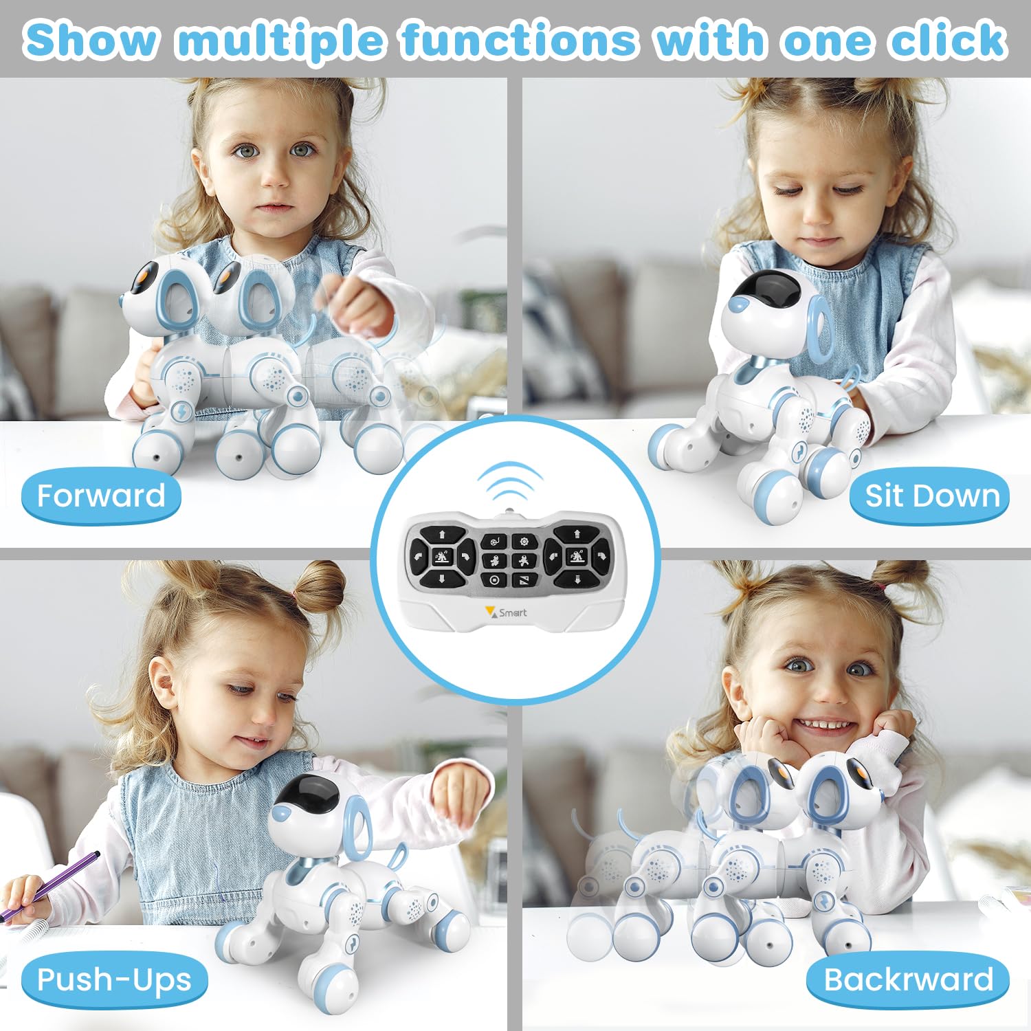 FUUY Robot Dog twistable waist for dynamic posing and play.
