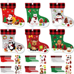 Fuyoooo 48pcs stockings craft kit for creative holiday decor projects