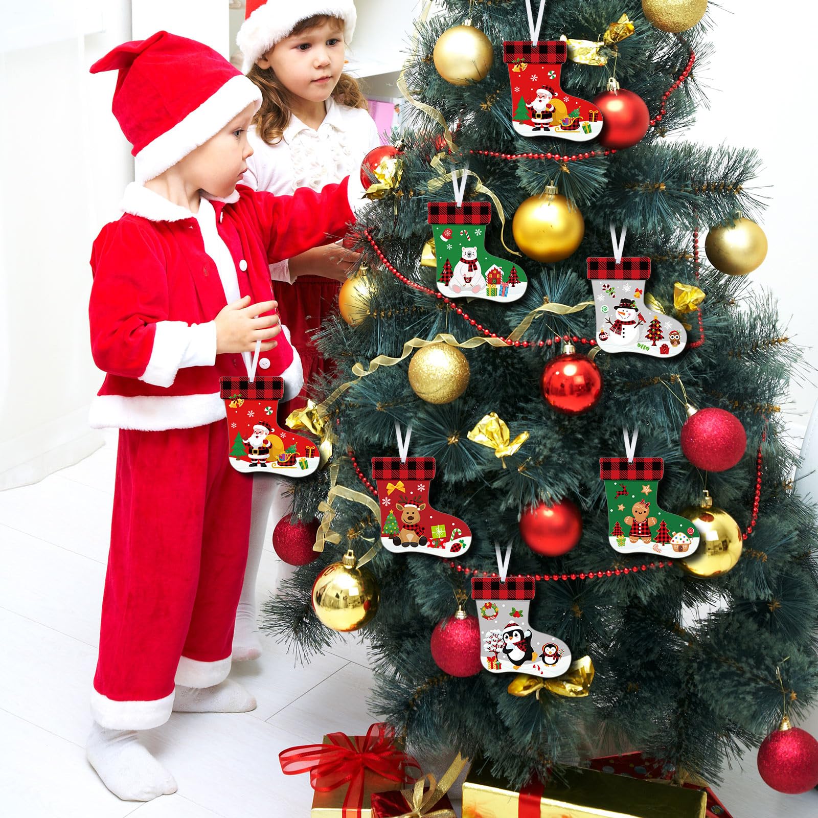 Fuyoooo colorful Christmas elements stickers offer lively design accents