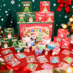 Fuyoudee Christmas Slime Set Cloud – fluffy texture for squeezable fun and display.