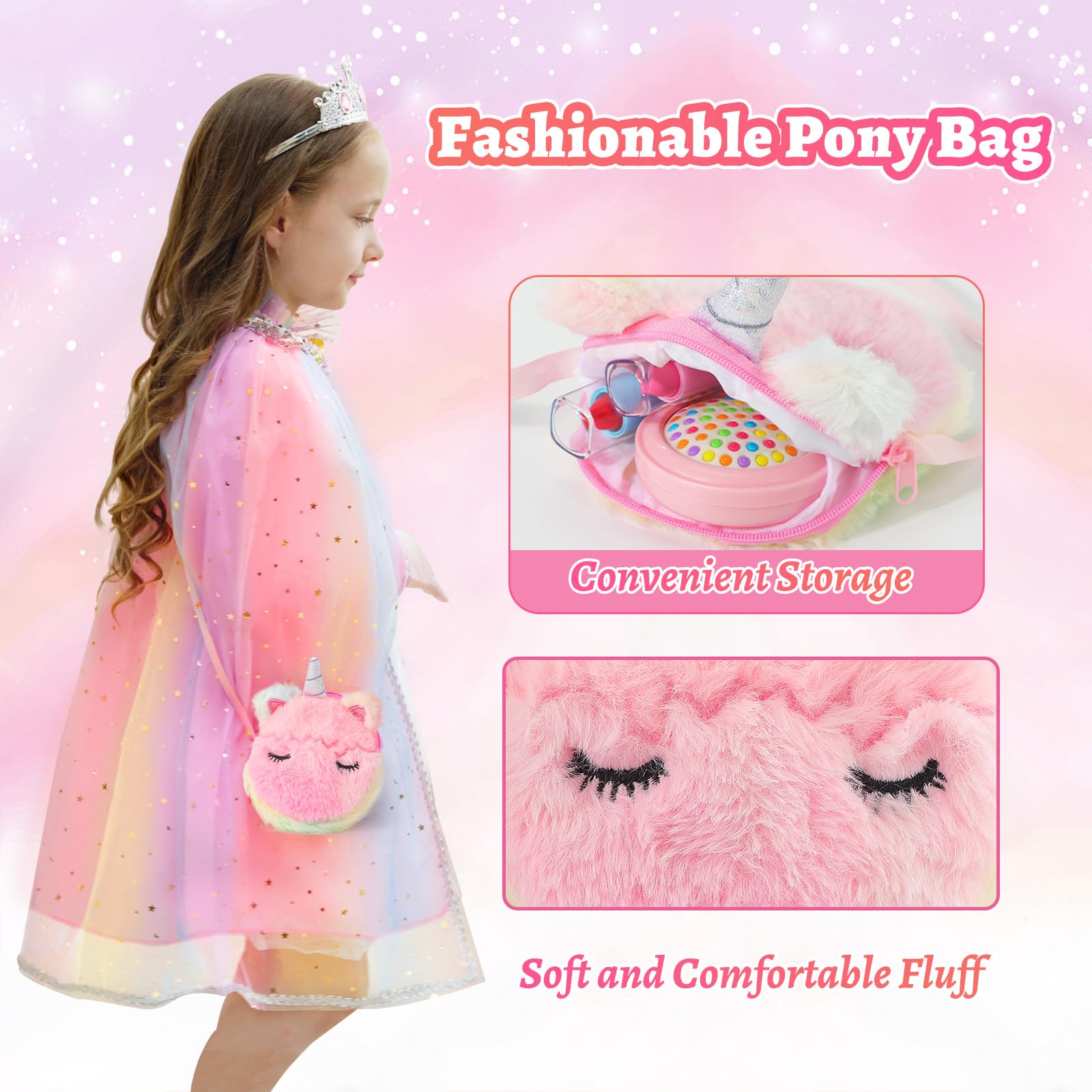 Fuzmo Kids Makeup Kit dress-up shoes complete a royal costume for twirl-worthy pretend adventures.