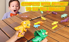 Fuzzy Pixie suction darts stick to flat surfaces without leaving marks