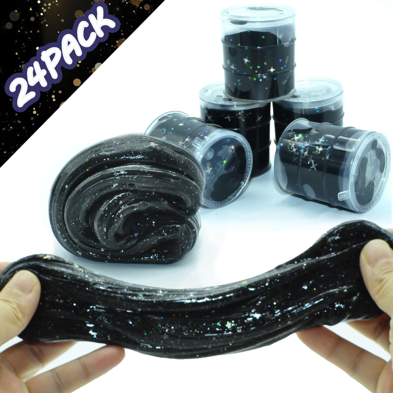 fvnwrtuxi Star slime close-up shows stretchy soft texture for tactile fun
