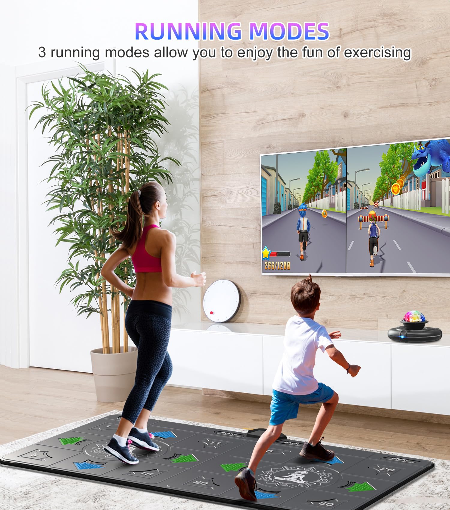 FWFX Dance Mat foldable and portable design for easy storage