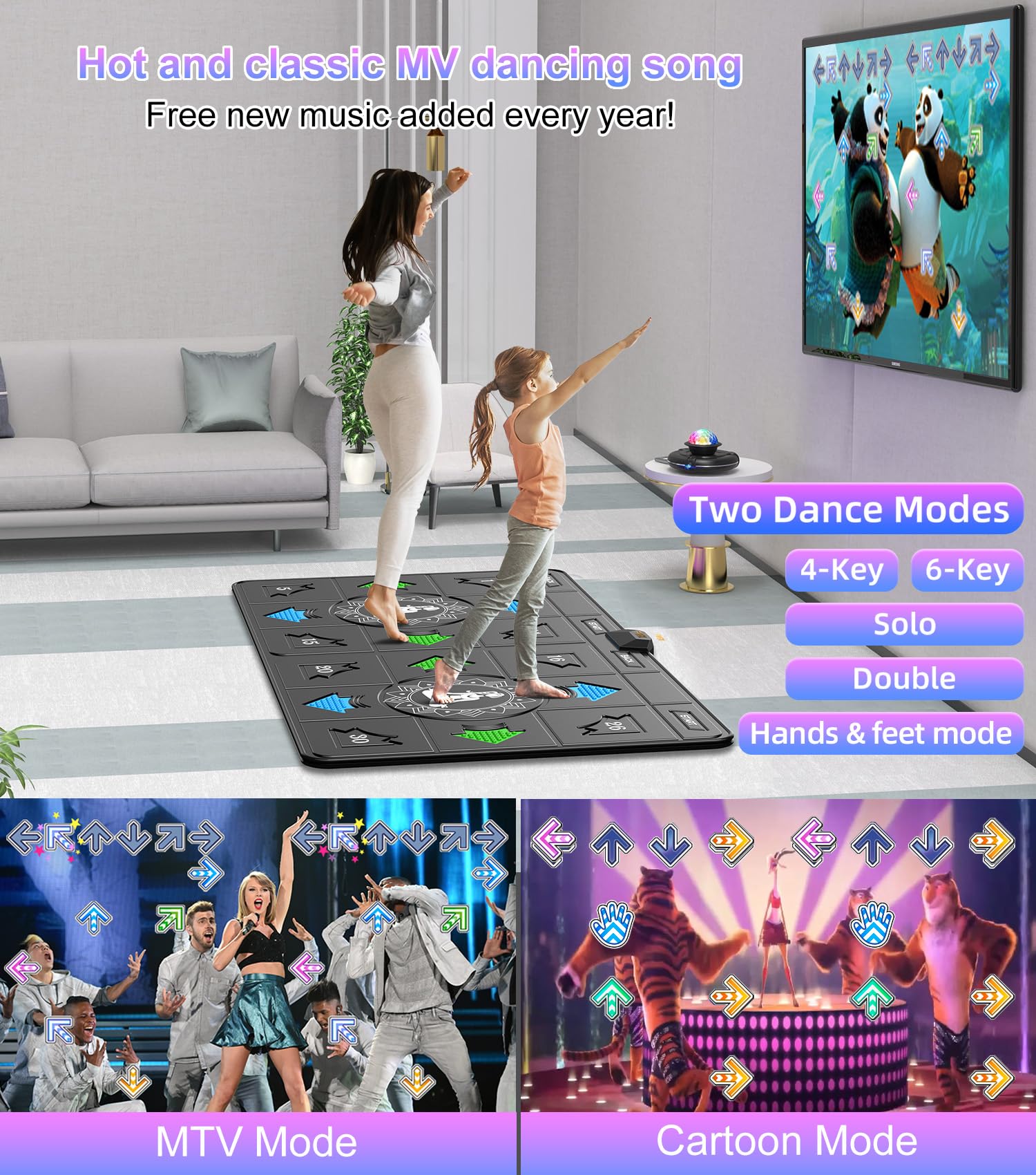 FWFX Dance Mat HDMI quick-setup enables effortless plug-and-play