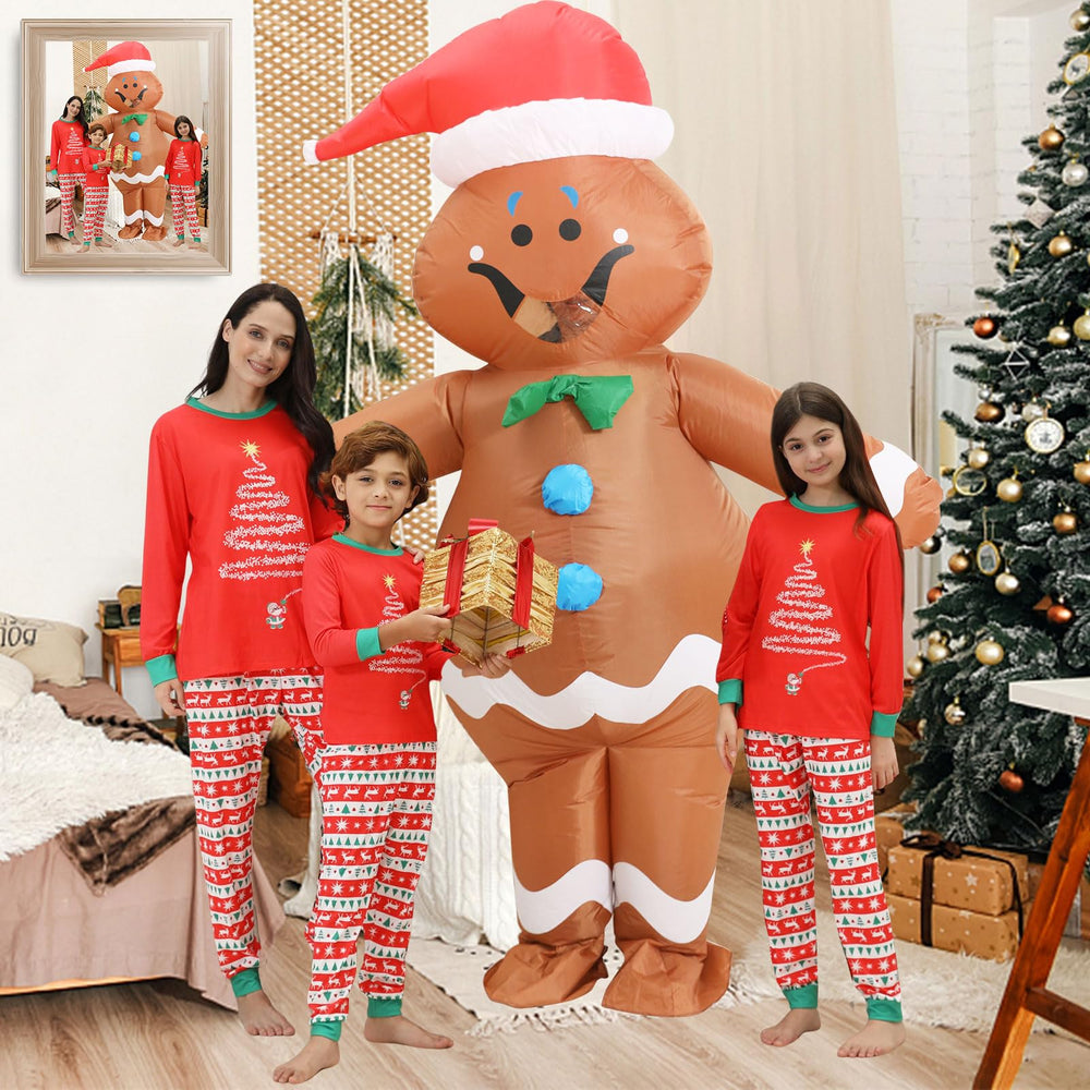 FWV Gingerbread Costume for Kids back view featuring back zipper and durable fabric