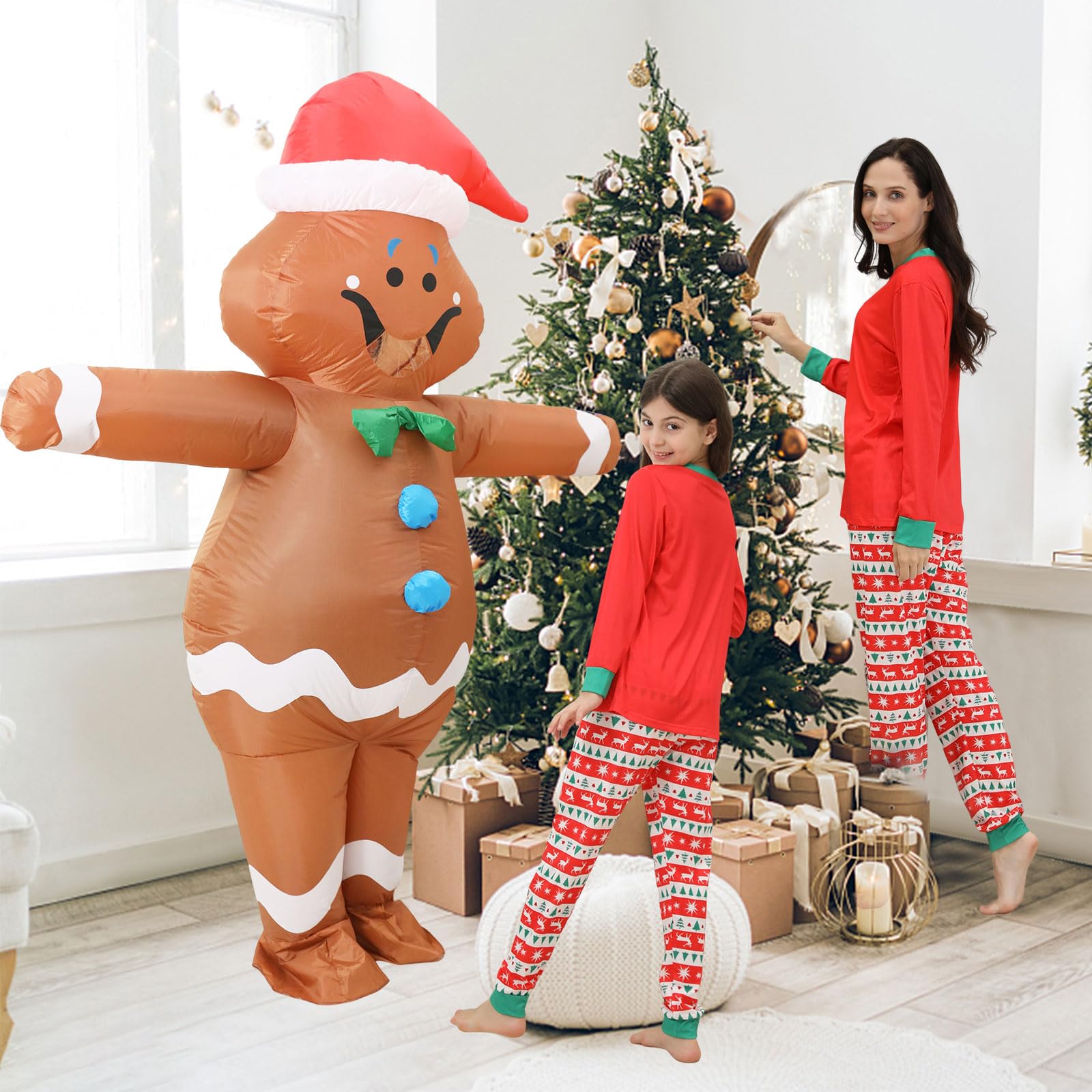 FWV Gingerbread Costume for Kids interior window view helps see the path clearly