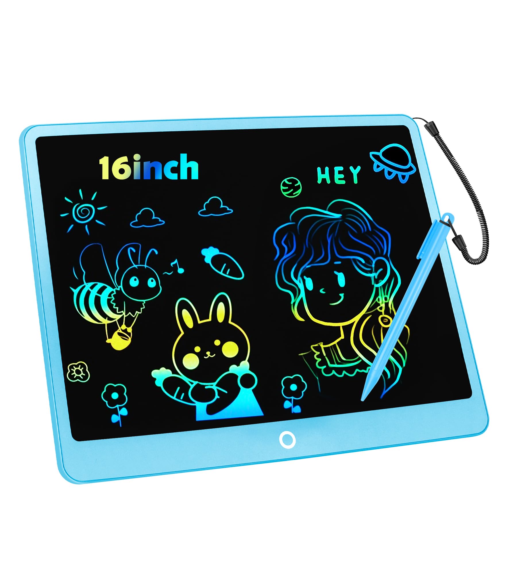 FXI LCD Writing Tablet 16inch in use for kid drawing on the go.