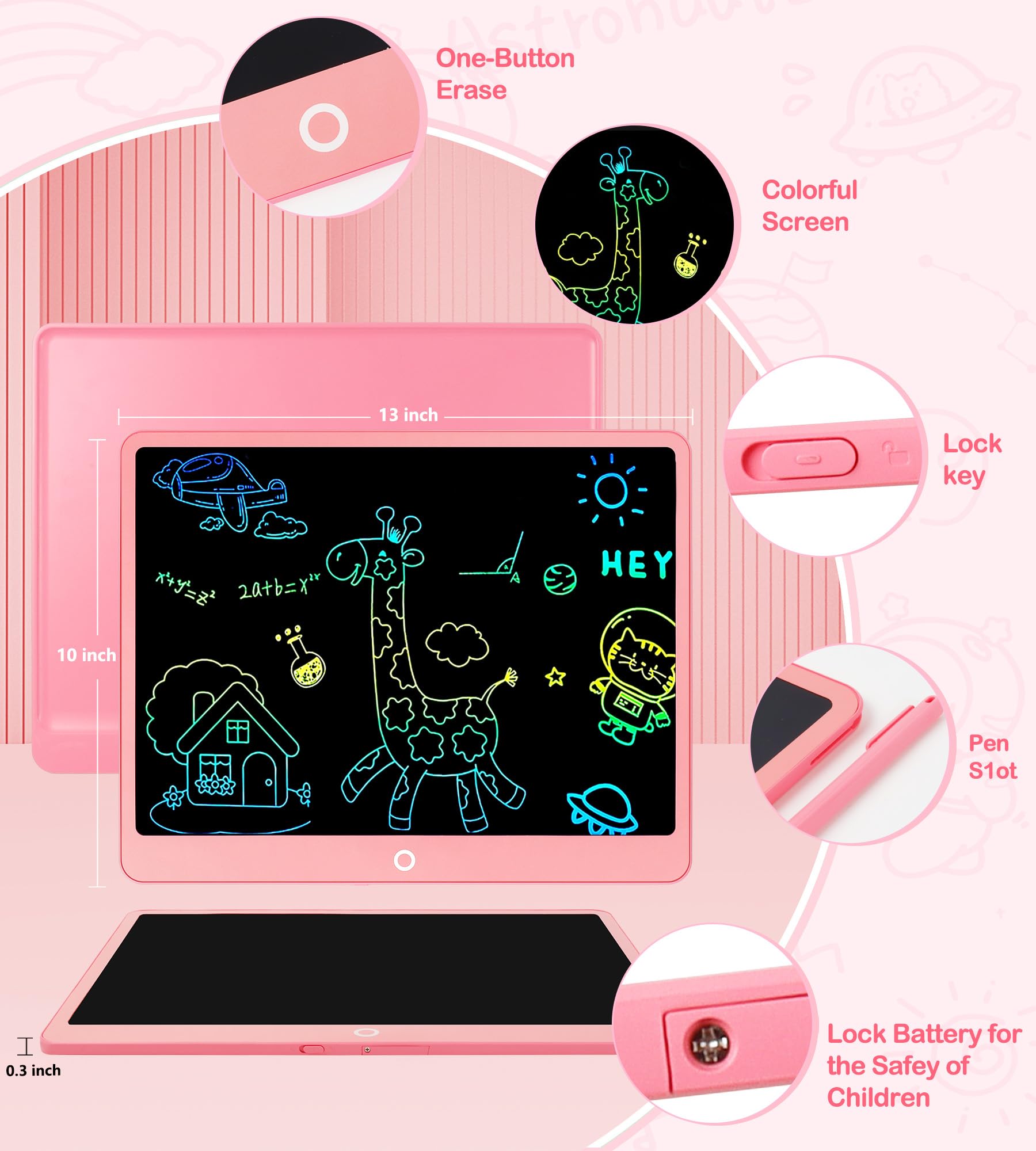 FXI tablet with rounded corners and durable plastic for kids