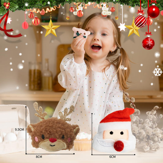 Fxxzsak Christmas plush Santa: compact, cuddly toy for kids' playtime and holiday decor.