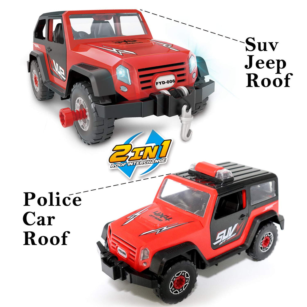 FYD jeep car with lights and sounds for immersive pretend play
