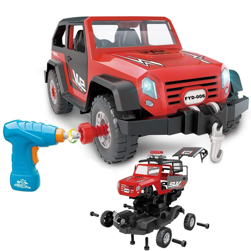 FYD take apart jeep car drill in use for hands-on building and exploration