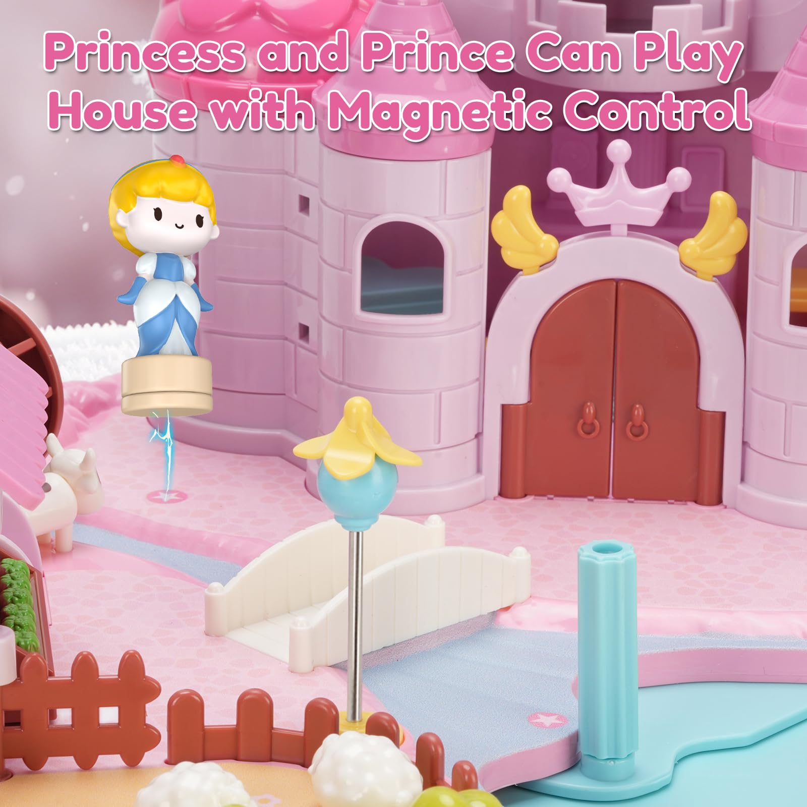 fygurso Dream Princess Play Set rotating dance floor for lively pretend performances