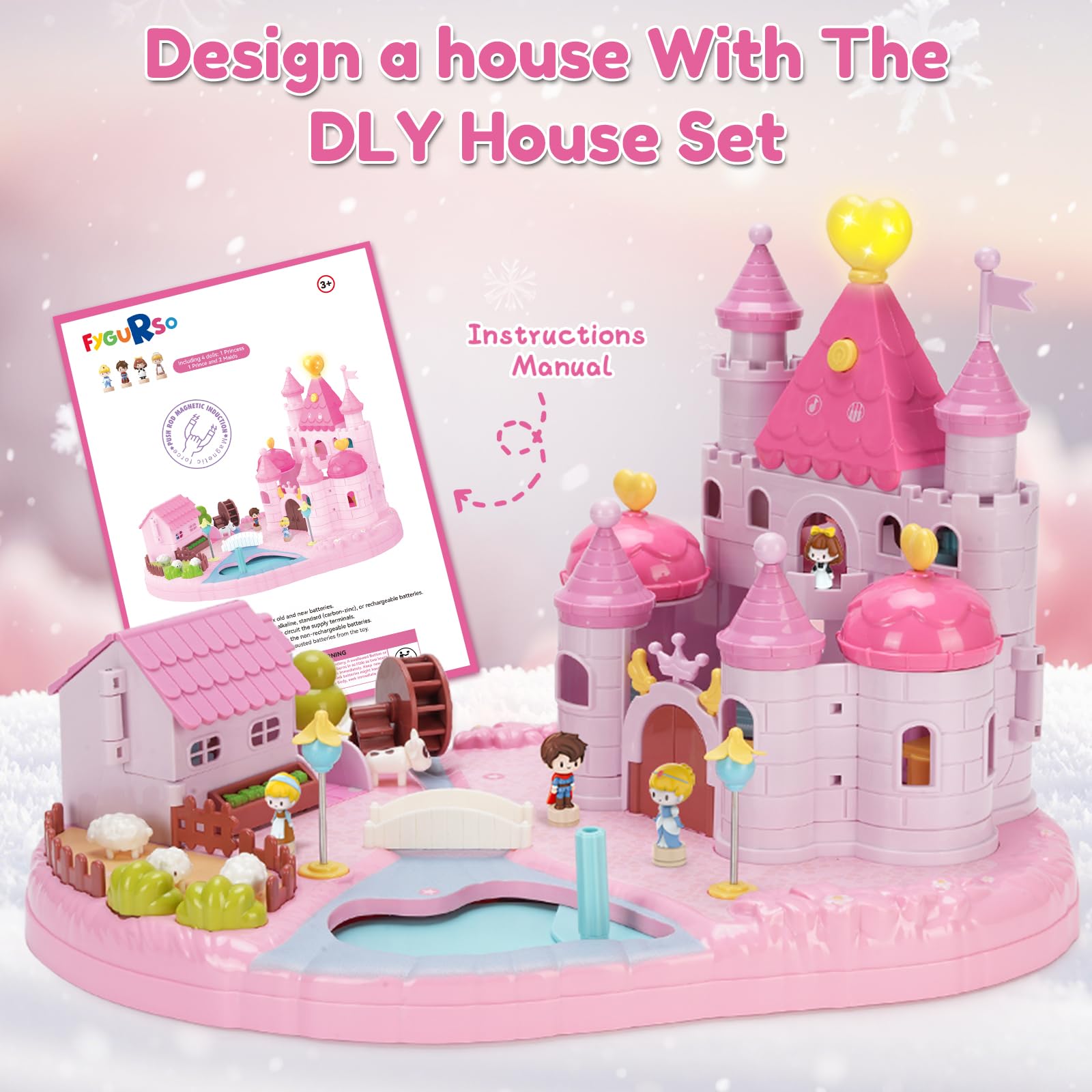 fygurso Dream Princess Play Set lights and music create magical ambience