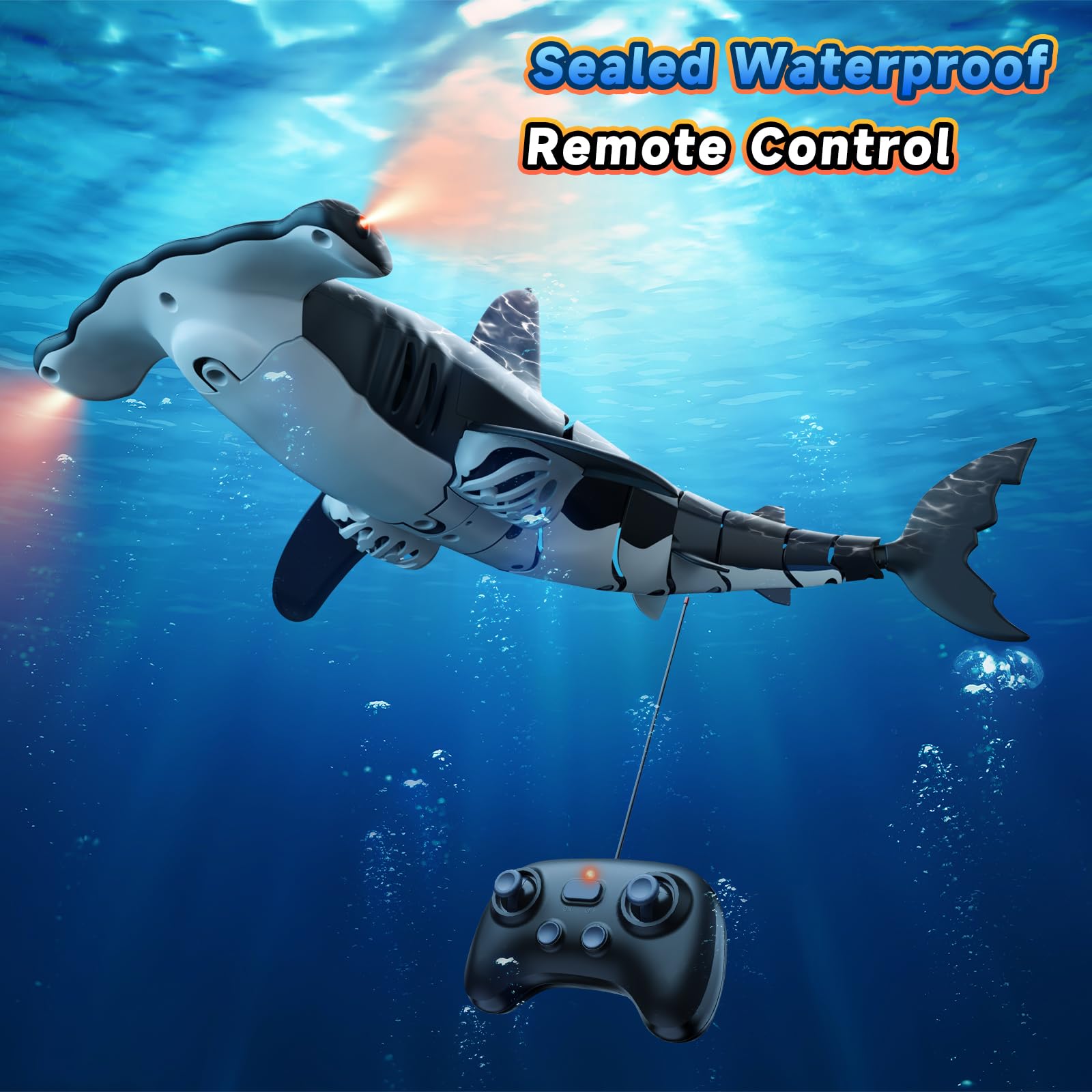 Fygurso RC IPX7 waterproof design for pool and bath play.