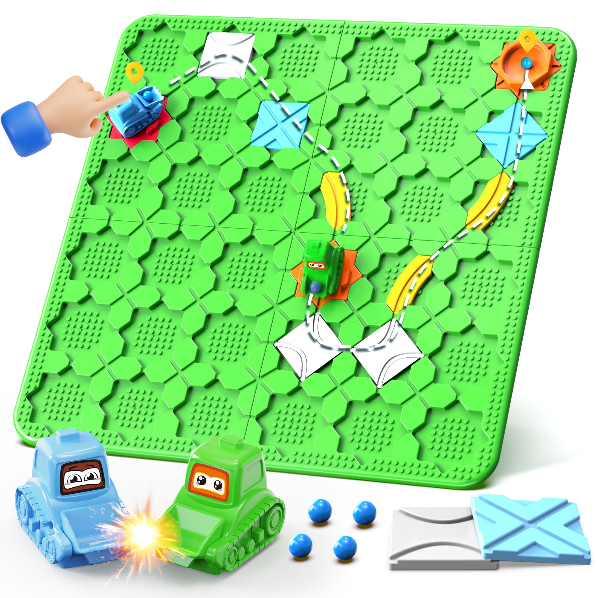 Fygurso STEM Logic Road Builder baseboard enables expansive route design for creative problem solving.