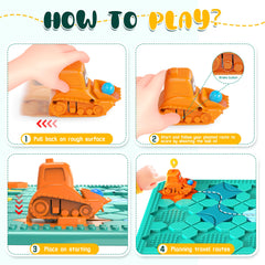 FYGURSO STEM Logic Road Builder bigger baseboard blue expands challenge possibilities.