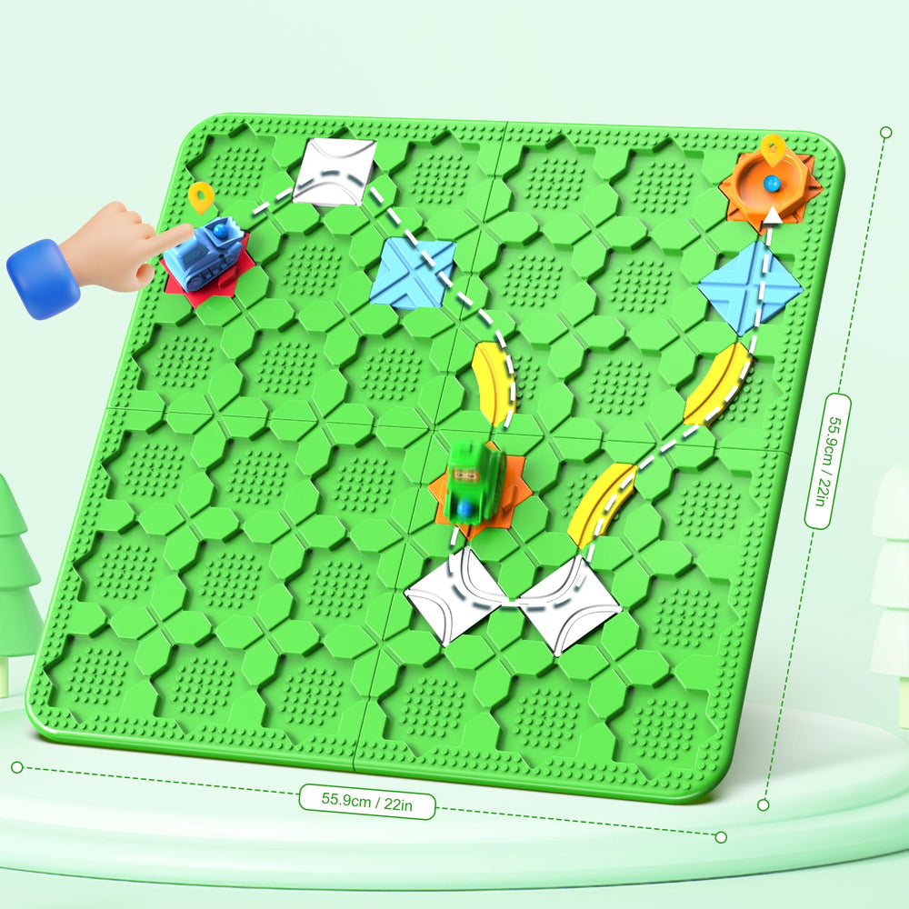 Fygurso STEM Logic Road Builder pieces allow varied configurations with common building blocks.