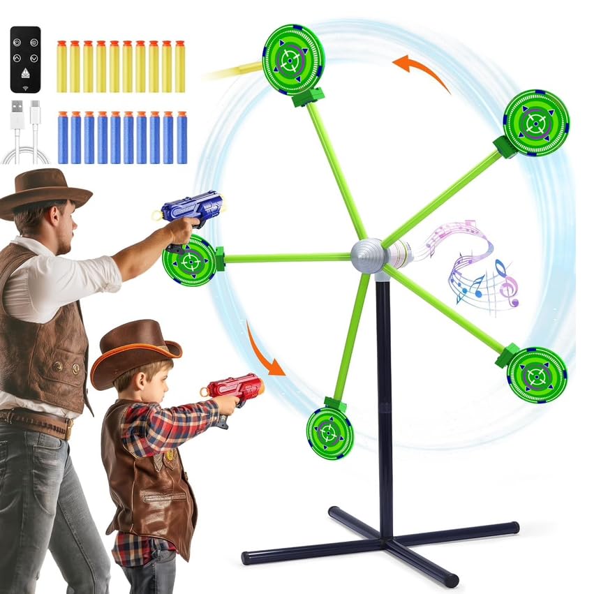 Fygurso two-player shooting game guns for cooperative indoor or outdoor fun.