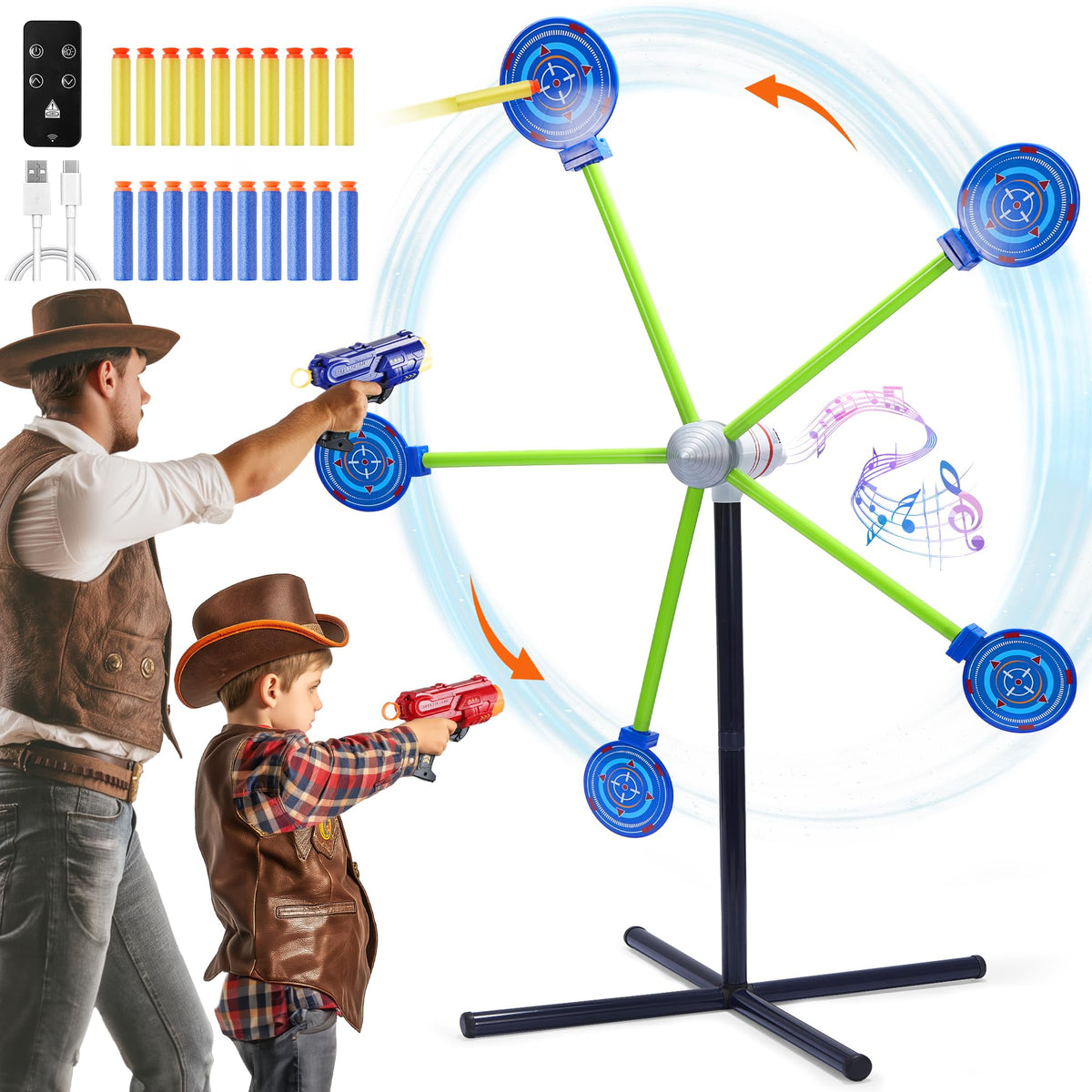 Fygurso two-player shooting game set for family fun and active play.