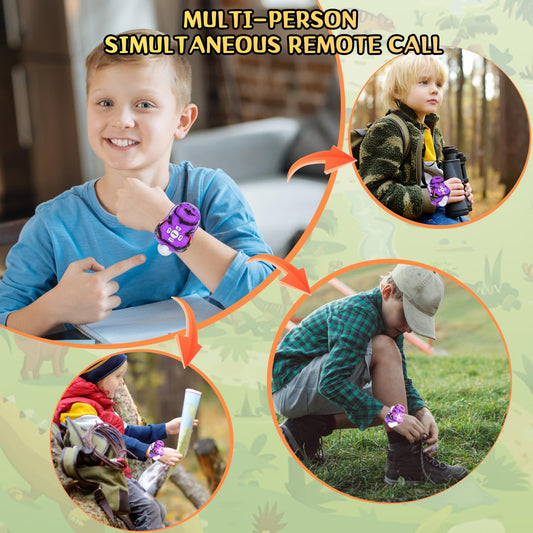 Fygurso walkie talkie worn on wrist for hands-free exploration.