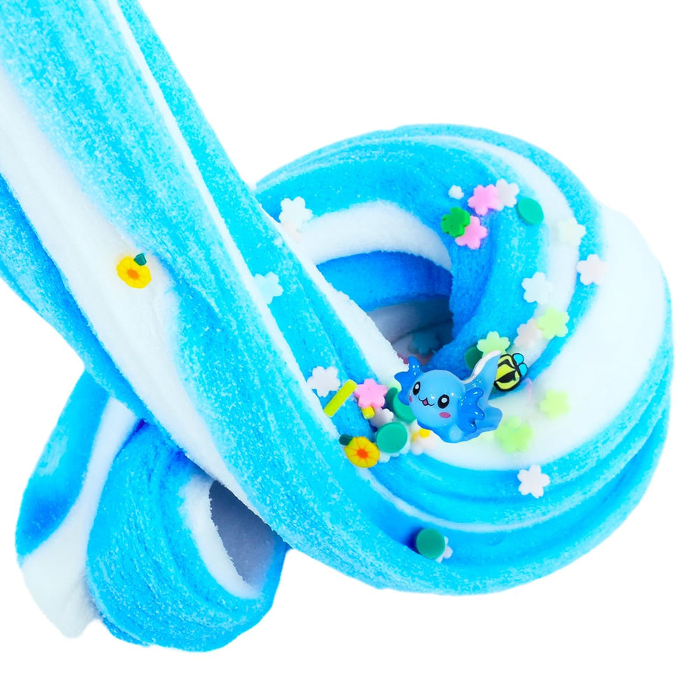 FYJIEKRIGOK jelly cube crunch slime closeup highlights the satisfying texture.
