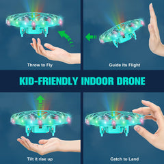 Fynhvi kid-safe design with flexible propeller guards enhances safety indoors.