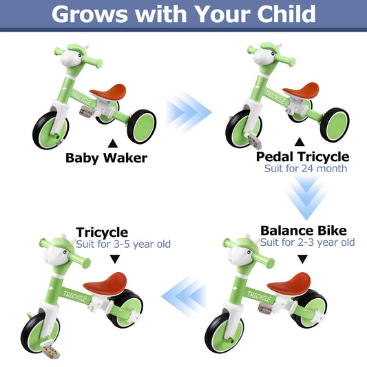 Removable pedal design on FZHZZ toddler tricycle