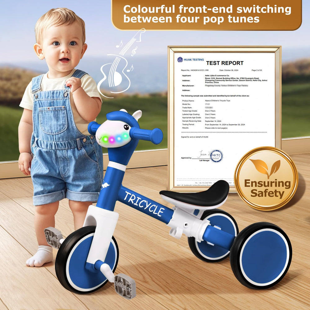 FZHZZ Toddler bike with snap-in assembly enables quick tool-free setup.