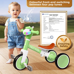Snap-in assembly feature on FZHZZ toddler tricycle