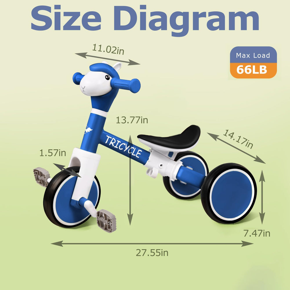 FZHZZ Tricycle for indoor and outdoor use promotes versatile, safe play.