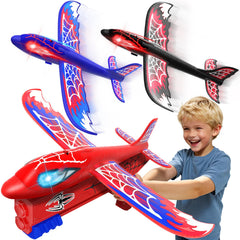 Fzlirou airplane launcher with glowing eyes sparks action-packed playtime.