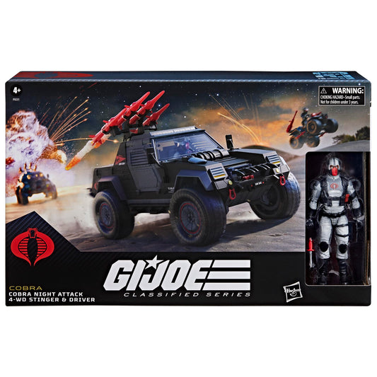 G.I. Joe Cobra Night Attack 4WD Stinger rear view shows reinforced bumper