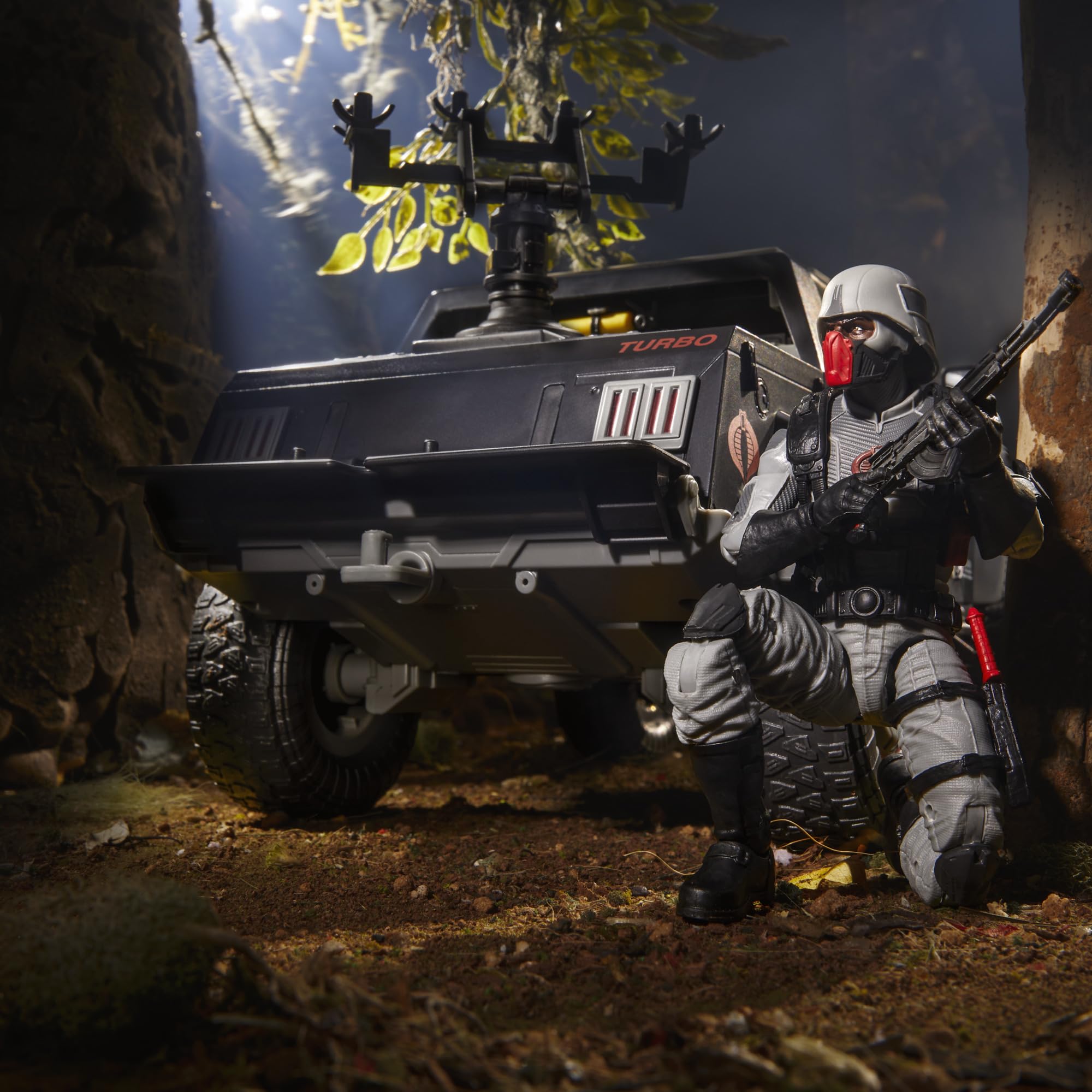 G.I. Joe Cobra Night Attack dashboard detail enhances realism in diorama setups