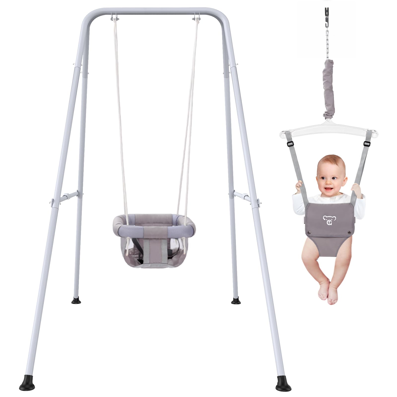 G TALECO GEAR 2-in-1 baby jumper with swing for versatile indoor and outdoor play.