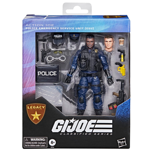G.I. Joe ESU helmet and shield highlight modern law enforcement gear