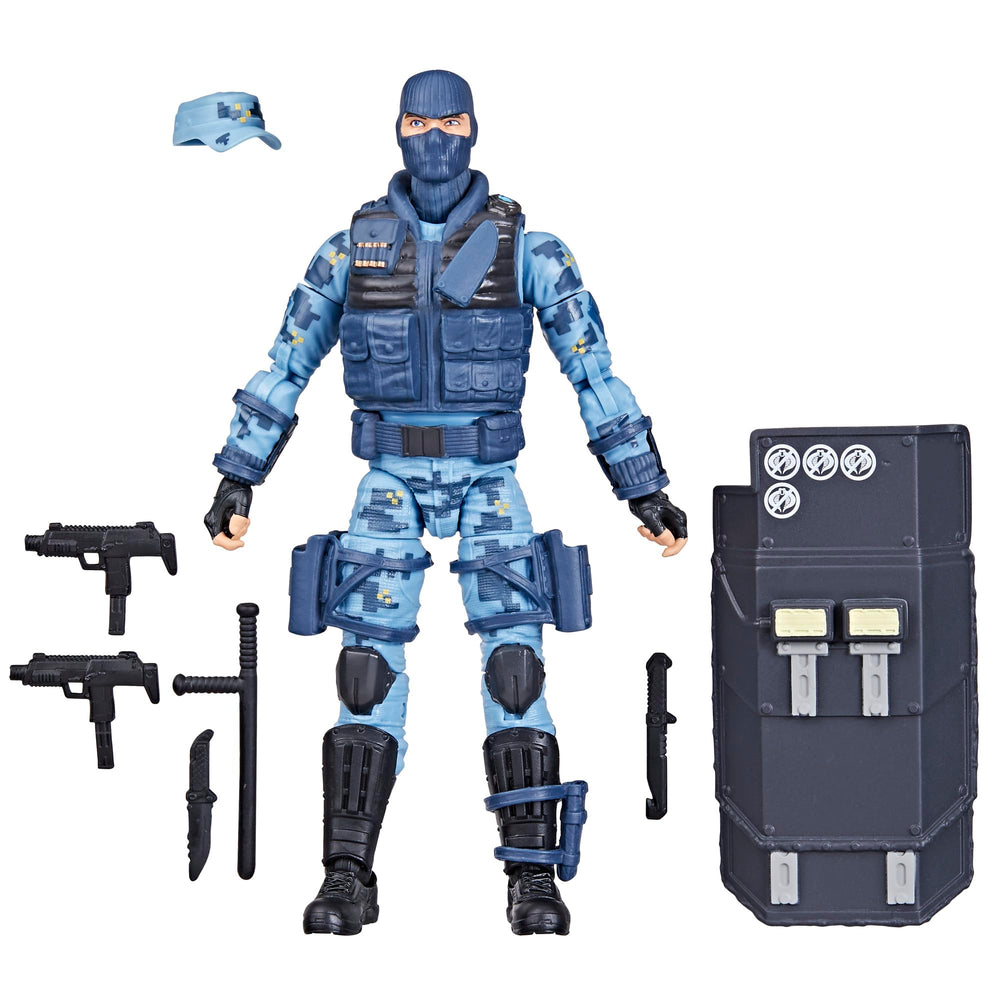 G.I. Joe Classified Series Jason Shockwave Faria front view for display-ready pose.