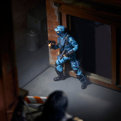 G.I. Joe Classified Series Jason Shockwave Faria weapon accessories lineup for storytelling.