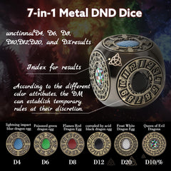g00d4u 7-in-1 spinner dice interior view enables quick access to multiple dice.