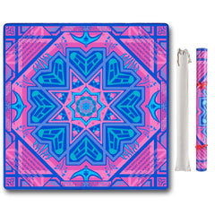 g00d4u Mahjong mat rolled for storage offers crease-free display and premium presentation.